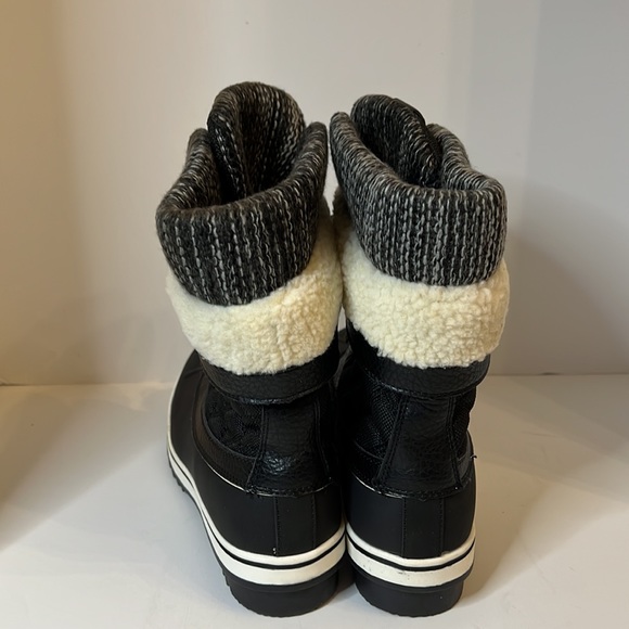 NWOT GLOWBALWIN BLACK AND WHITE WINTER BOOT SZ 10 - Picture 2 of 16